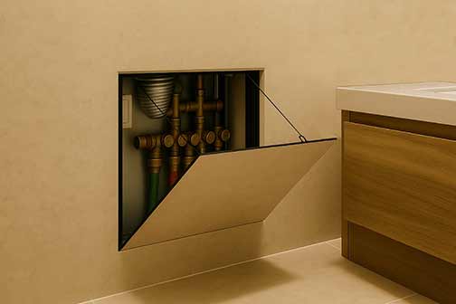 plumbing access door