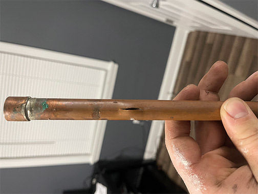 a burst pipe in need of repair in downers grove illinois