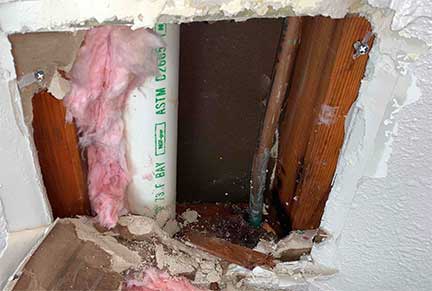 Burst pipe repair service in Oak Lawn Illinois restoring damaged plumbing line