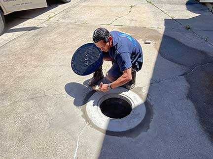 Catch basin repair and rebuilding in Westchester Illinois completed by drainage specialists