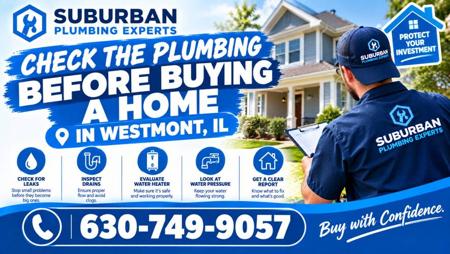 check plumbing before buying home westmont illinois