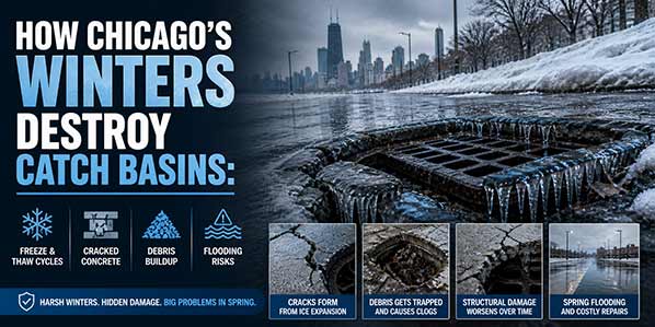 chicago catch basin winter damage