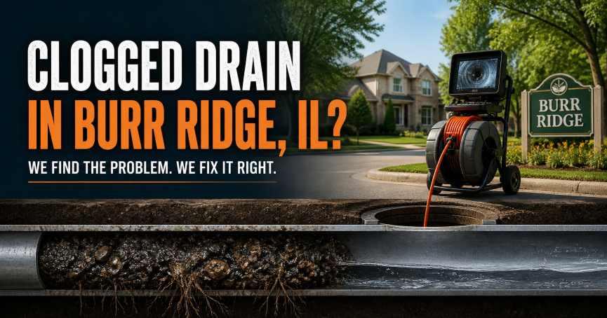 clogged drain burr ridge illinois