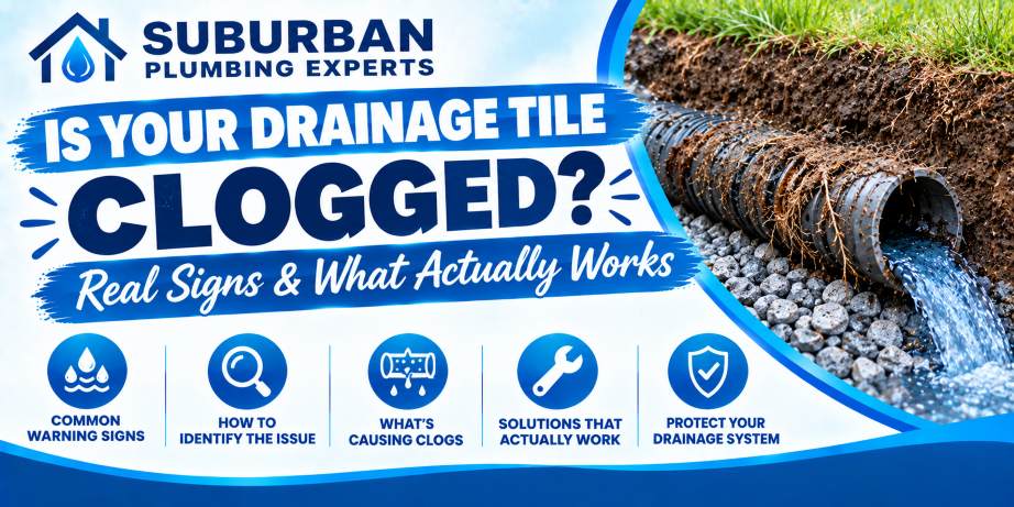 clogged drainage tile