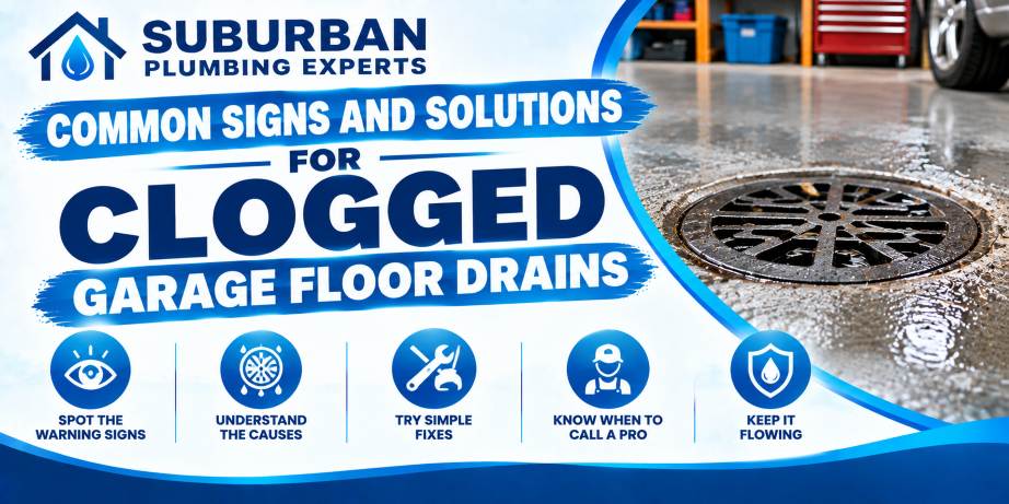 clogged garage floor drain