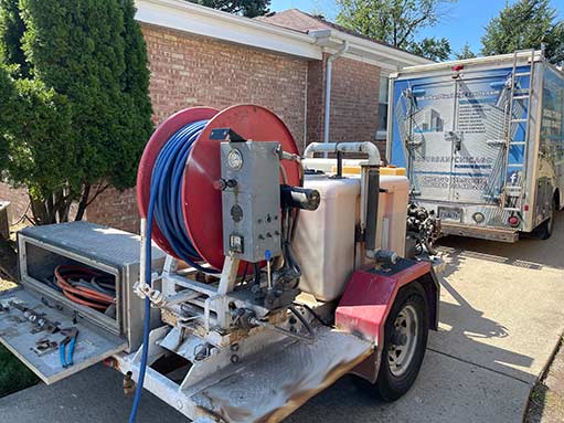 commercial hydro jetting in naperville illinois.