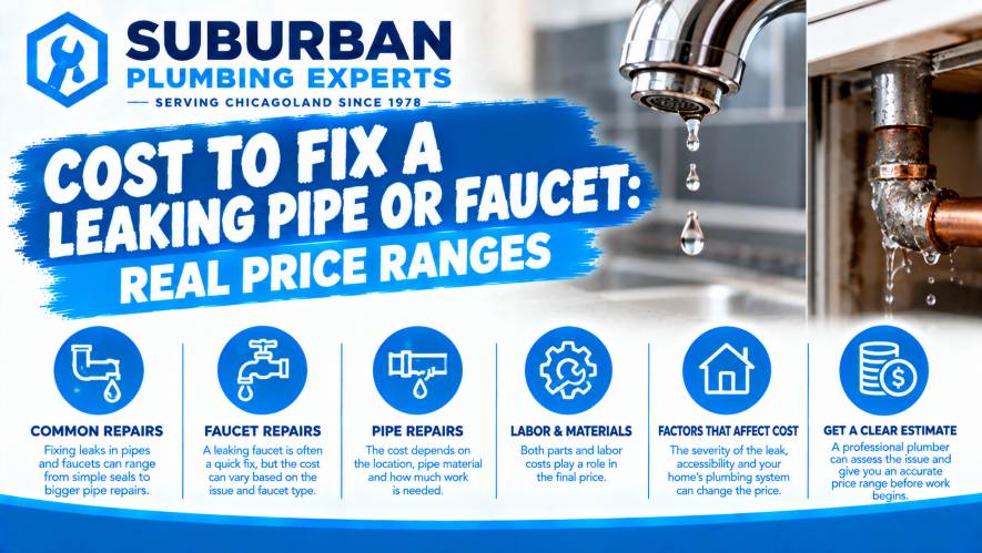 cost to fix leaking pipe or faucet