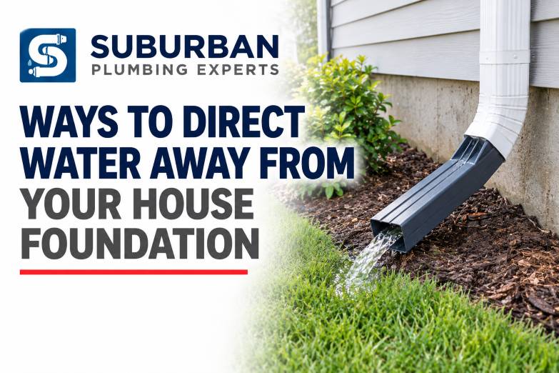 ways to direct water away from house