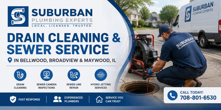 drain cleaning sewer services bellwood broadview maywood illinois