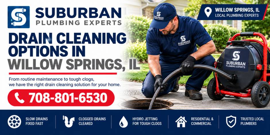 drain cleaning willow springs illinois