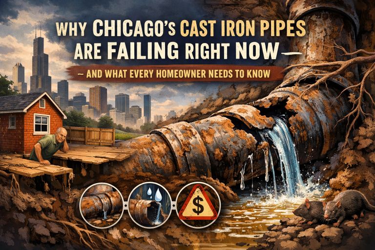 failing cast iron pipes chicago
