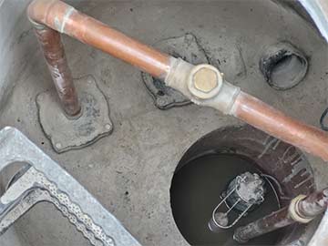 Flood control system installation in Darien Illinois backwater valve system