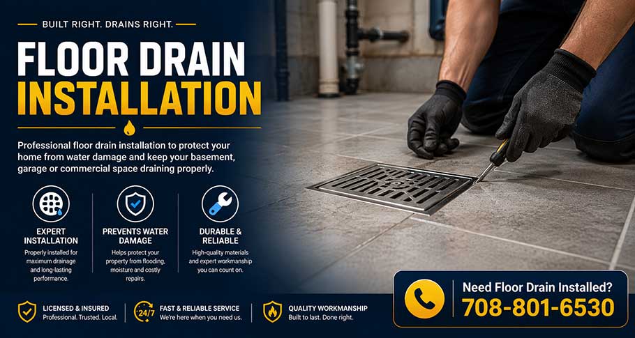 floor drain installation chicago illinois