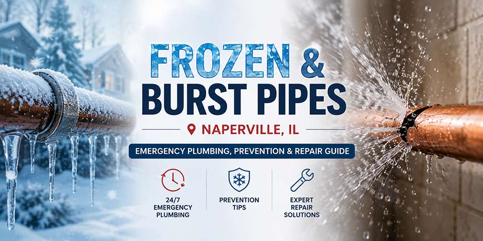 frozen burst pipes naperville illinois