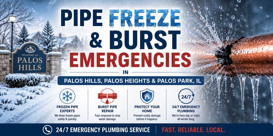 frozen burst pipes palos hills palos heights palos park illinois