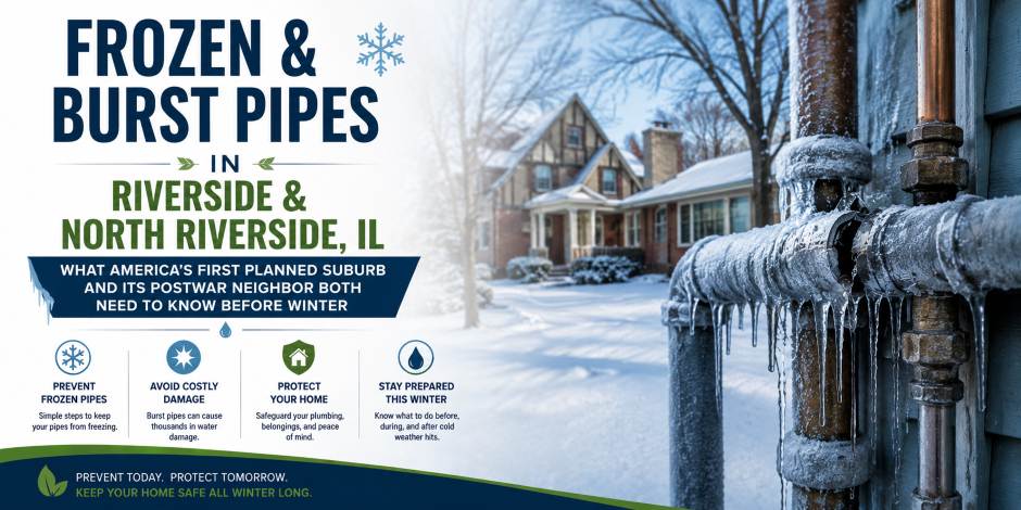 frozen pipes burst pipes riverside north riverside illinois