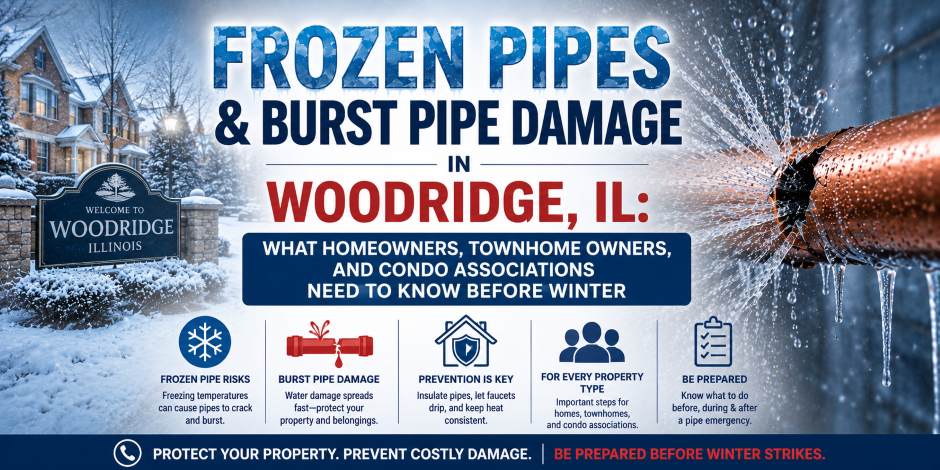 frozen pipes burst pipes woodridge illinois