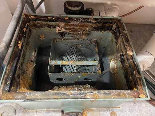 a clean grease trap