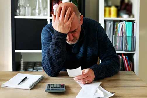 a man with a high water bill