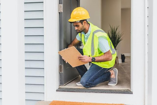 a home inspection taking place.