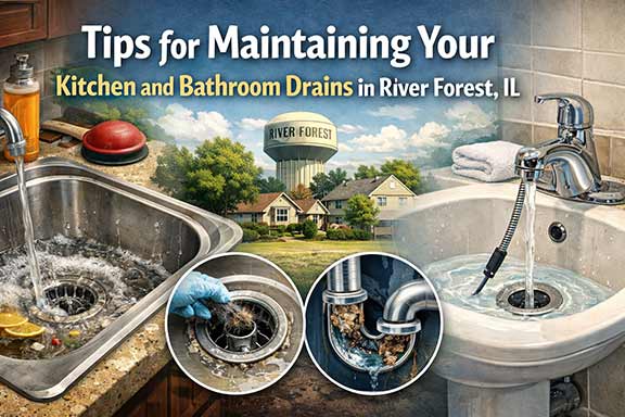 kitchern and bathroom drain maintenance in river forest il
