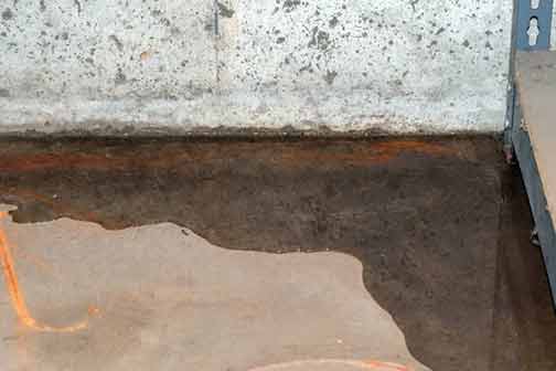 a leaking foundation.