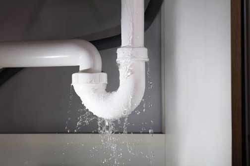 a leaking pipe causing home flooding