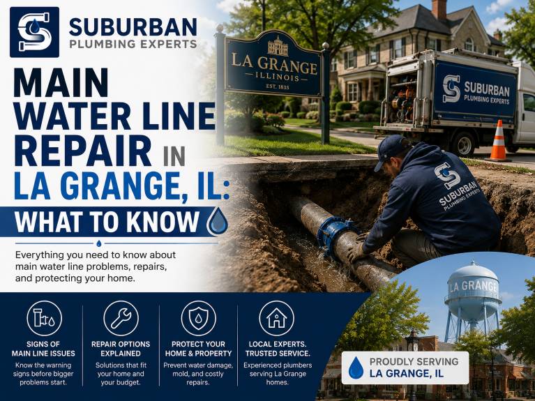 main water line repair lagrange illinois