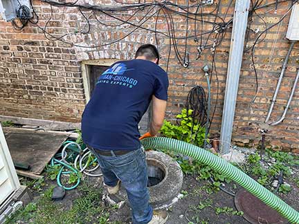 Plumber in Chicago Illinois performing plumbing repair and maintenance work