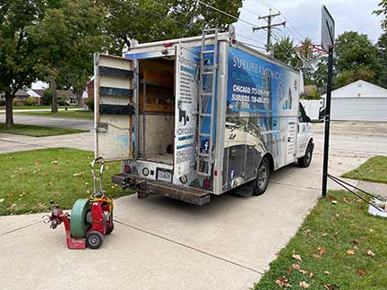 Plumber in Downers Grove Illinois performing plumbing repair and maintenance work