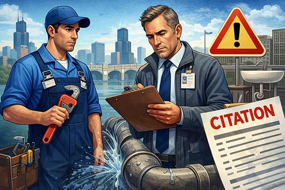 plumbing code violations chicago