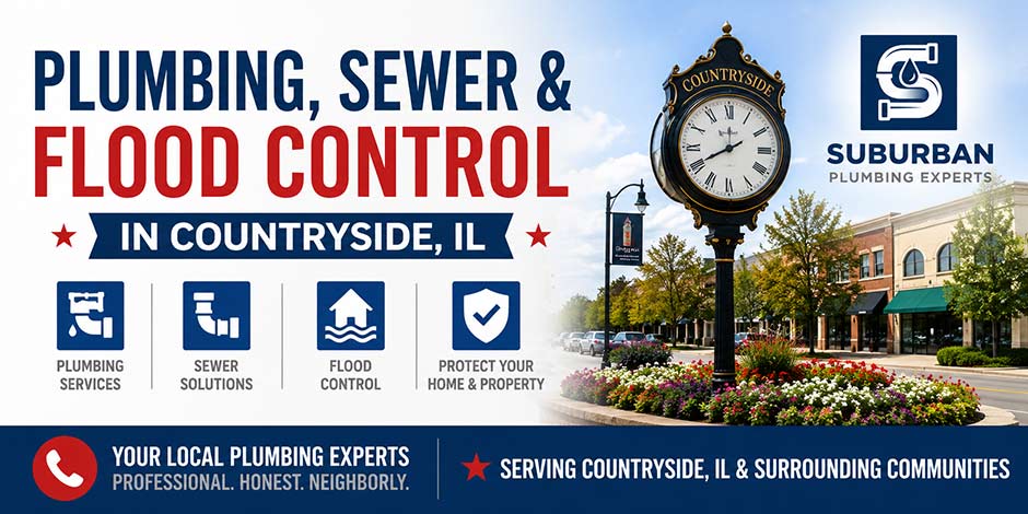 plumbing sewer flood control countryside illinois