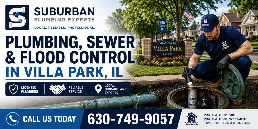 plumbing sewer flood control villa park illinois
