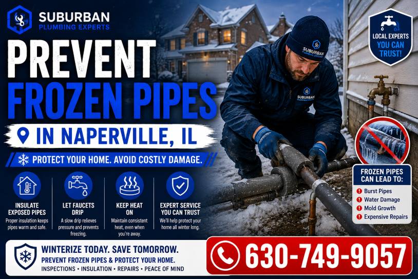prevent frozen pipes naperville illinois