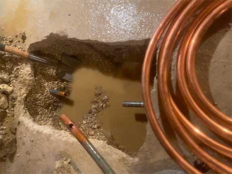 a professional water line repair service in la grange.