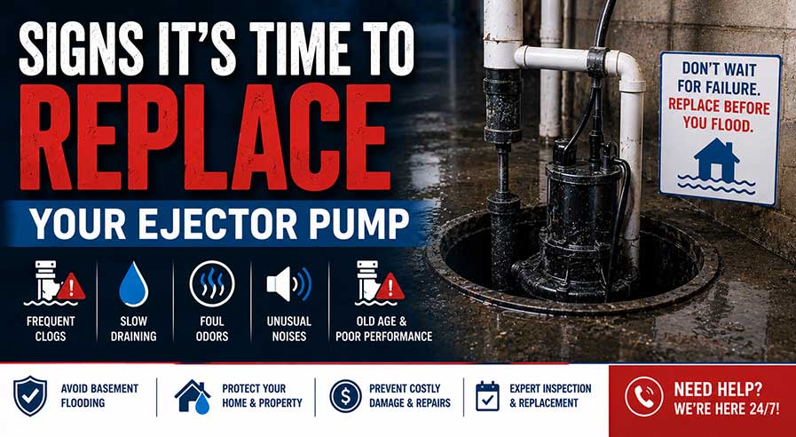 signs its time to replace your ejector pump