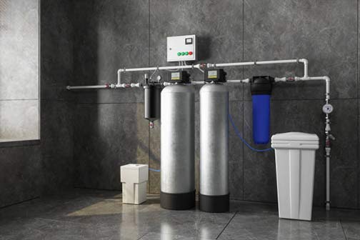 a residential water softener system