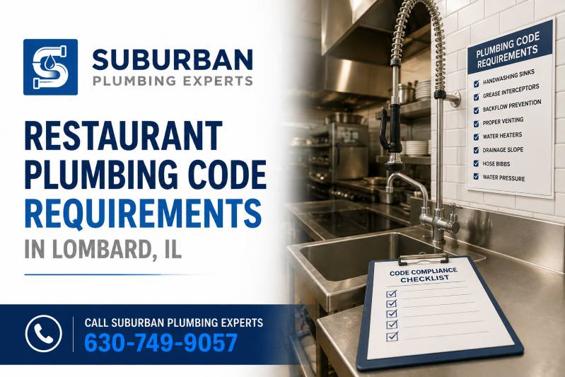 restaurant plumbing code requirements lombard illinois