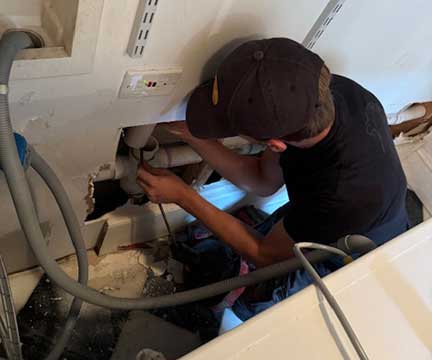 Professional plumber in Riverside Illinois providing residential plumbing services
