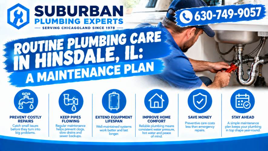 routine plumbing care hinsdale illinois