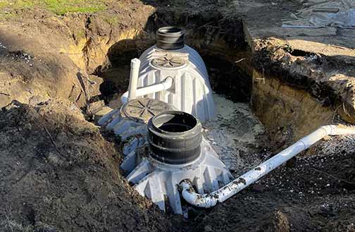 a septic system in lemont illinois.