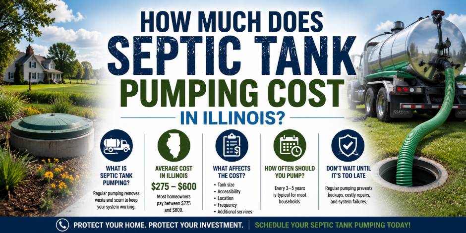 septic tank pumping cost illinois