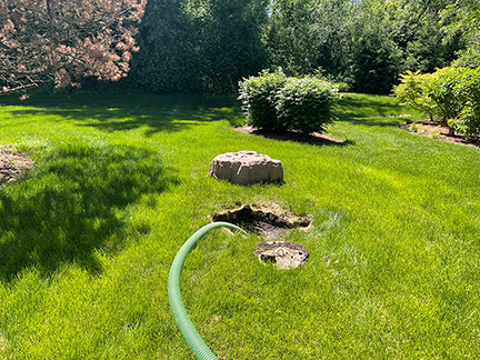 Septic tank pumping in Naperville Illinois residential home service