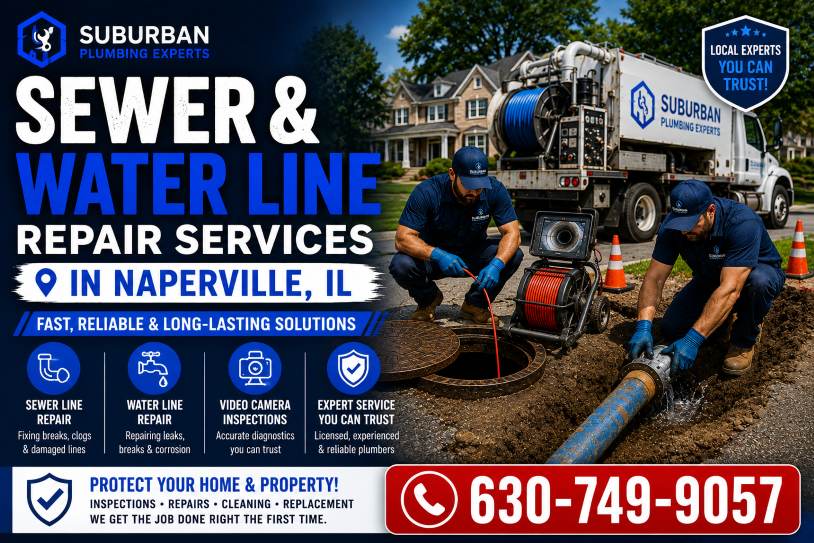 sewer and water line repair naperville illinois