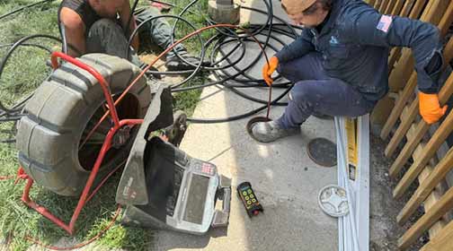 sewer camera inspection in burr ridge.