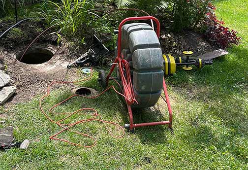 a professional sewer camera inspection