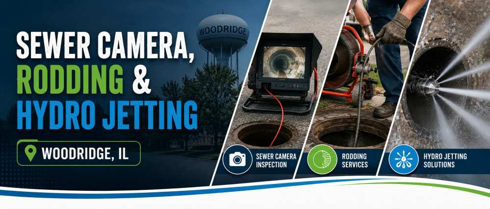 sewer camera rodding hydro jetting woodridge illinois