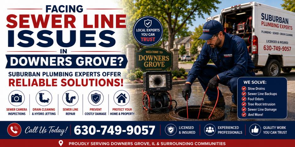 sewer line issues downers grove illinois