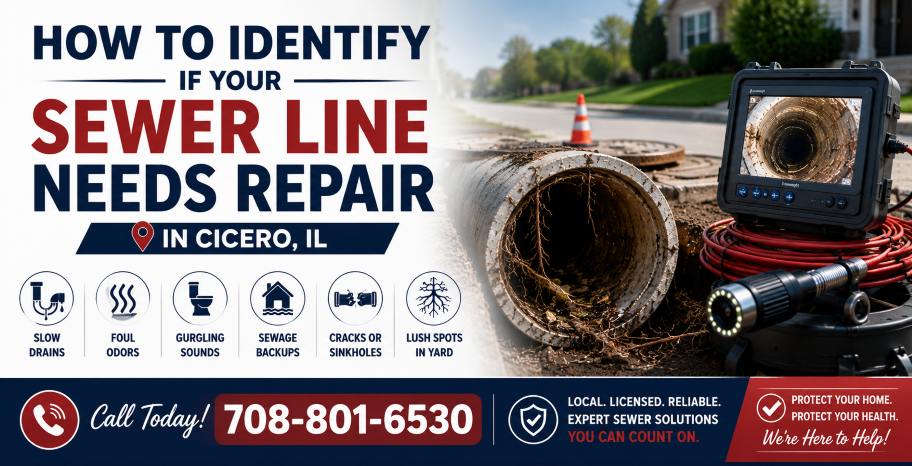 sewer line repair cicero illinois