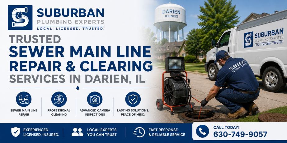 sewer line repair darien illinois